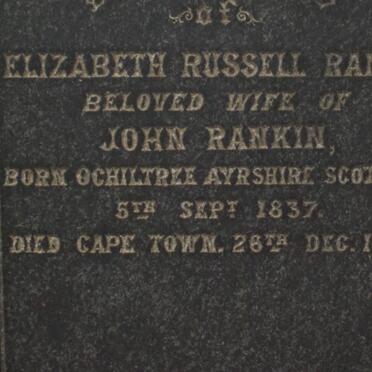 RANKIN Elizabeth Russel 1837-1904
