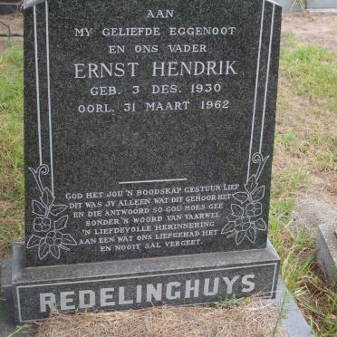 REDELINGHUYS Ernst Hendrik 1930-1962