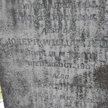 REICH Joseph William 1901-1903 :: REICH George -1932 