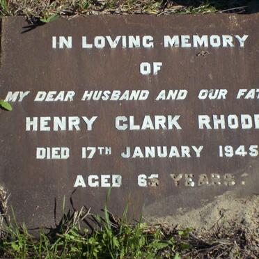 RHODES Henry Clark -1945 &amp; Elsie -1947 