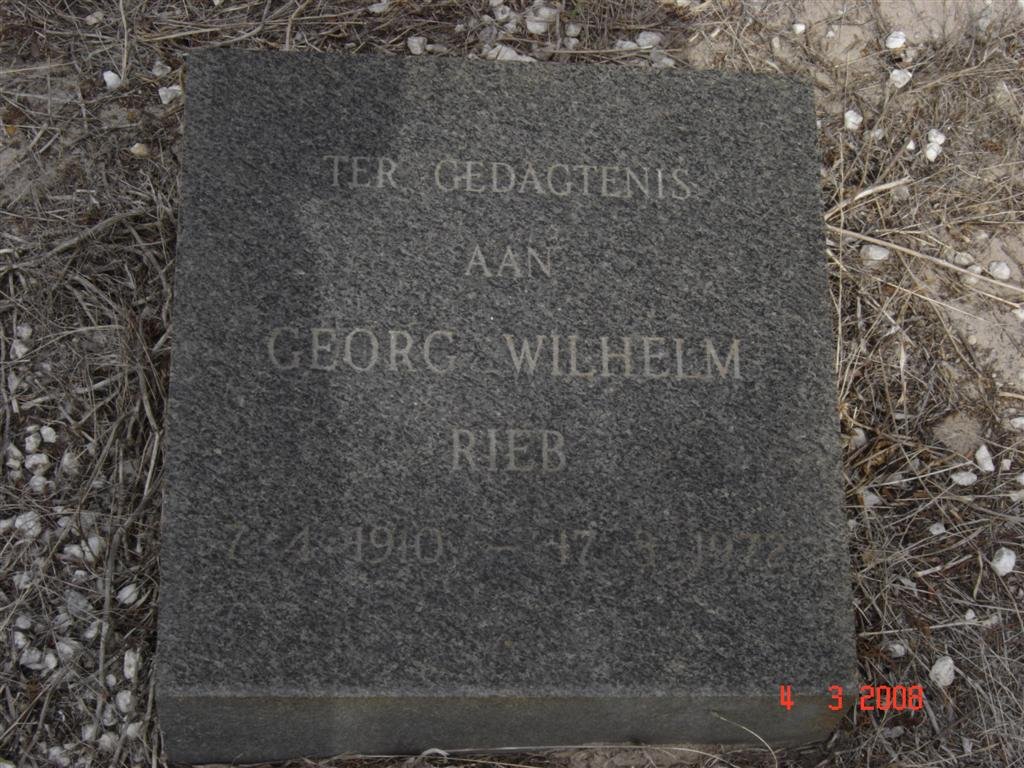 RIEB Georg Wilhelm 1910-1972