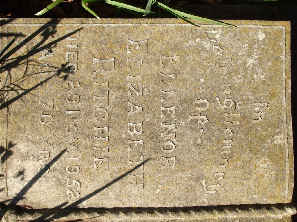 RITCHIE Eleanor Elizabeth -1952