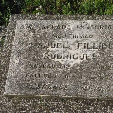 RODRIGUES Manuel Fillipe 1912-1957