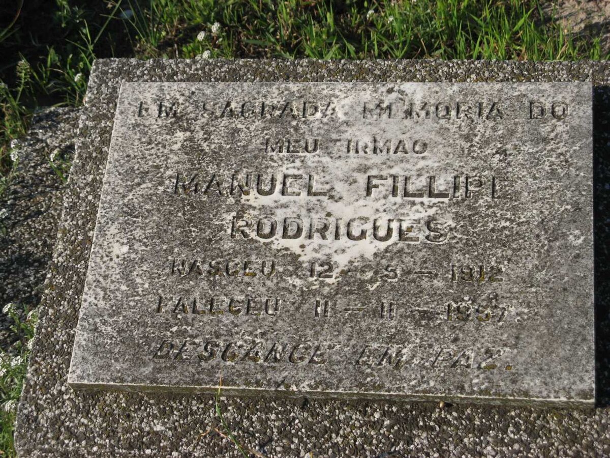 RODRIGUES Manuel Fillipe 1912-1957