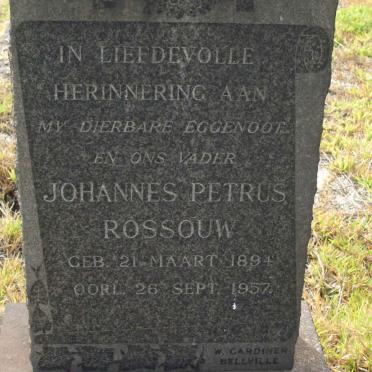 ROSSOUW Johannes Petrus 1894-1957