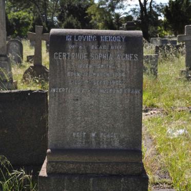 ROODT Gertrude Sophia Agnes nee SMITH 1884-1950