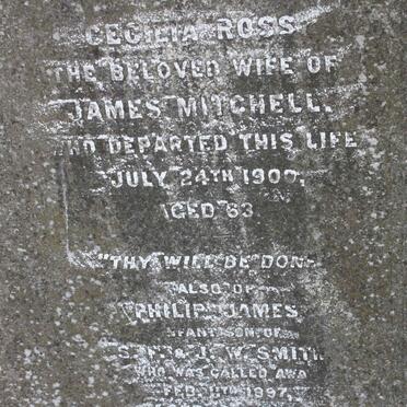 ROSS Cecilia -1900 :: SMITH Philip James -1897