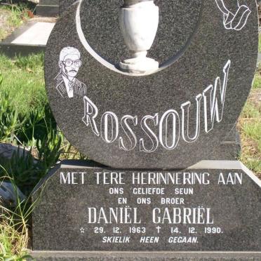 ROSSOUW Daniël Gabriël 1963-1990