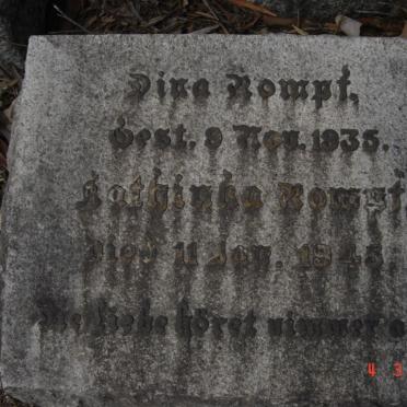 ROMPF Dina -1935 :: ROMPF Kathinka -1945