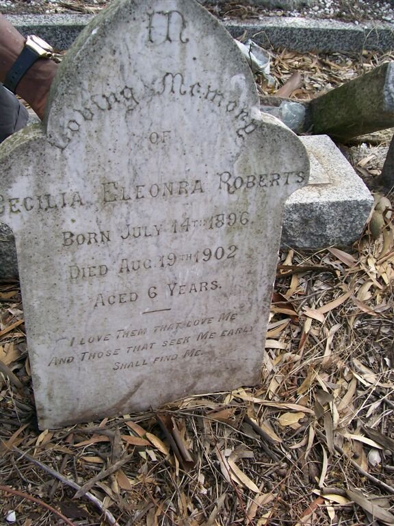 ROBERTS Cecilia Eleonra 1896-1902