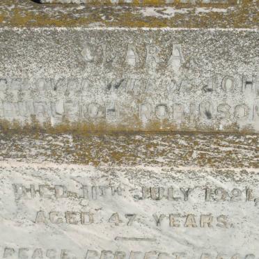 ROBINSON Clara -1921