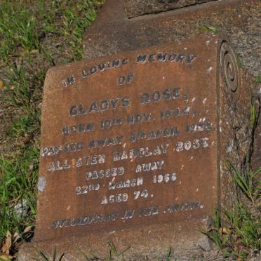 ROSE Allister Barclay -1966 :: ROSE Gladys 1894-195?