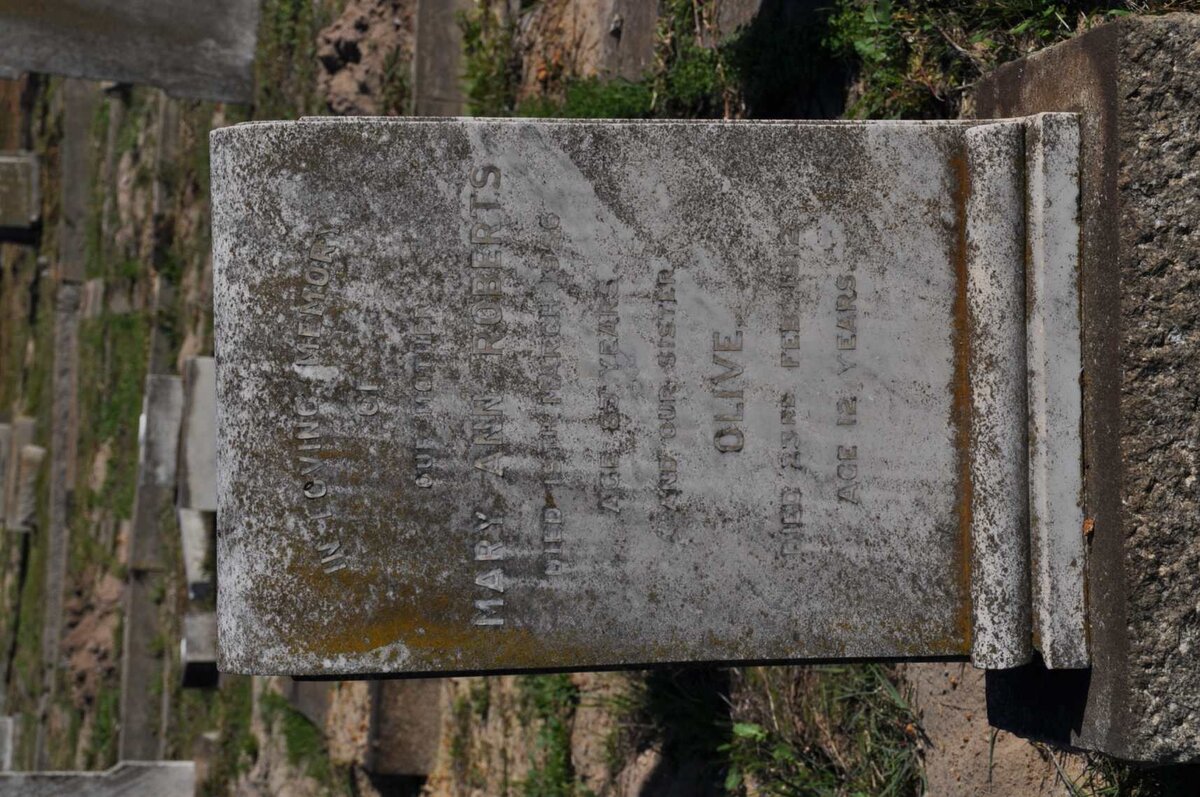 ROBERTS Mary Ann -1956 :: ROBERTS Olive -1912