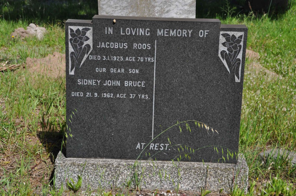 ROOS Jacobus -1925 :: ROOS Sidney John Bruce -1962