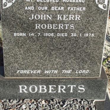 ROBERTS John Kerr 1906-1975 &amp; Maria Elizabeth BOSHOFF 1917-1991_2