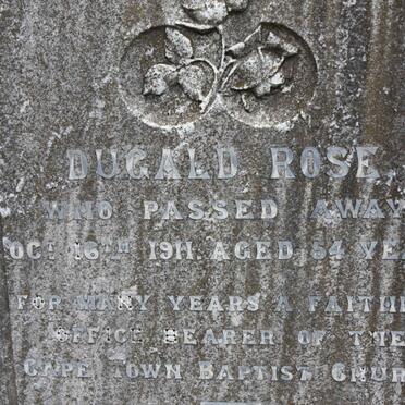 ROSE Dugald -1911