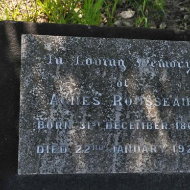 ROUSSEAU Agnes 1863-1924