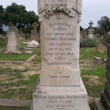 ROOSEBOOM Elizabeth nee VAN ENTER 1841-1904 :: ROOSEBOOM Willem Gerhardus 1863-1905