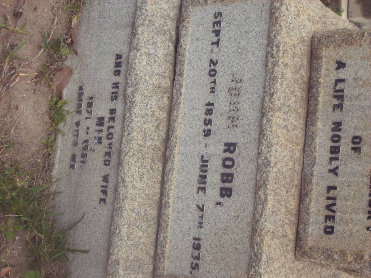 ROBB John 1859-1935 &amp; Min? 1871-1951
