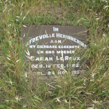 ROUX Sarah, le 1882-1952