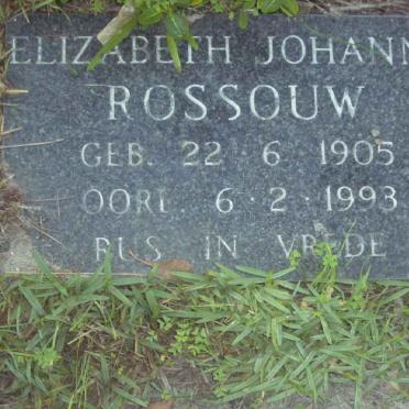 ROSSOUW Elizabeth Johanna 1905-1993