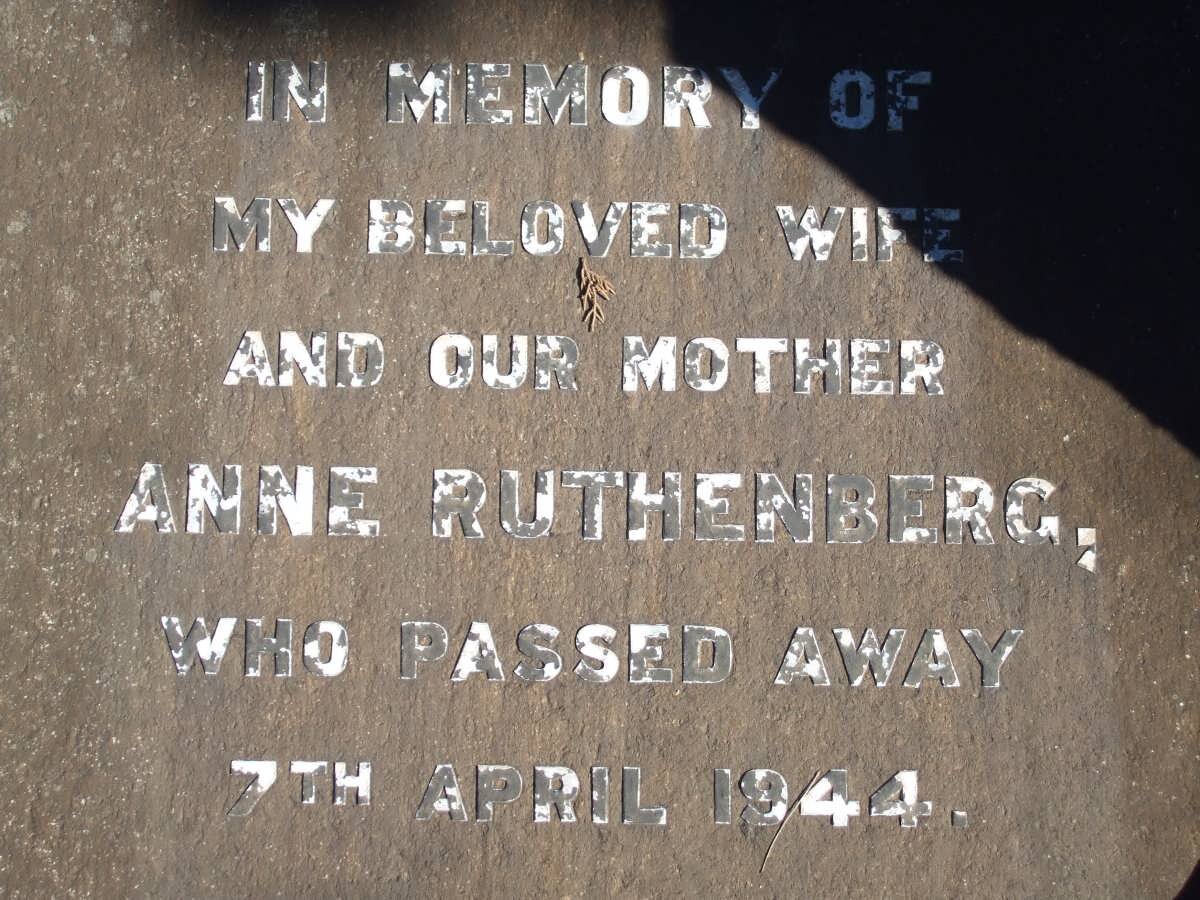 RUTHENBERG Anne -1944