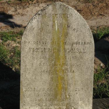 RUMBLE Frederick 1863-1897 &amp; Johanna Christina -1925