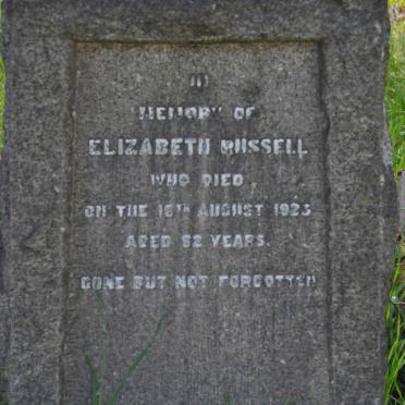 RUSSELL Elizabeth -1923