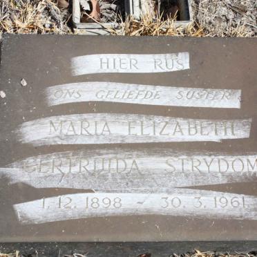 STRYDOM Maria Elizabeth Gertruida 1898-1961