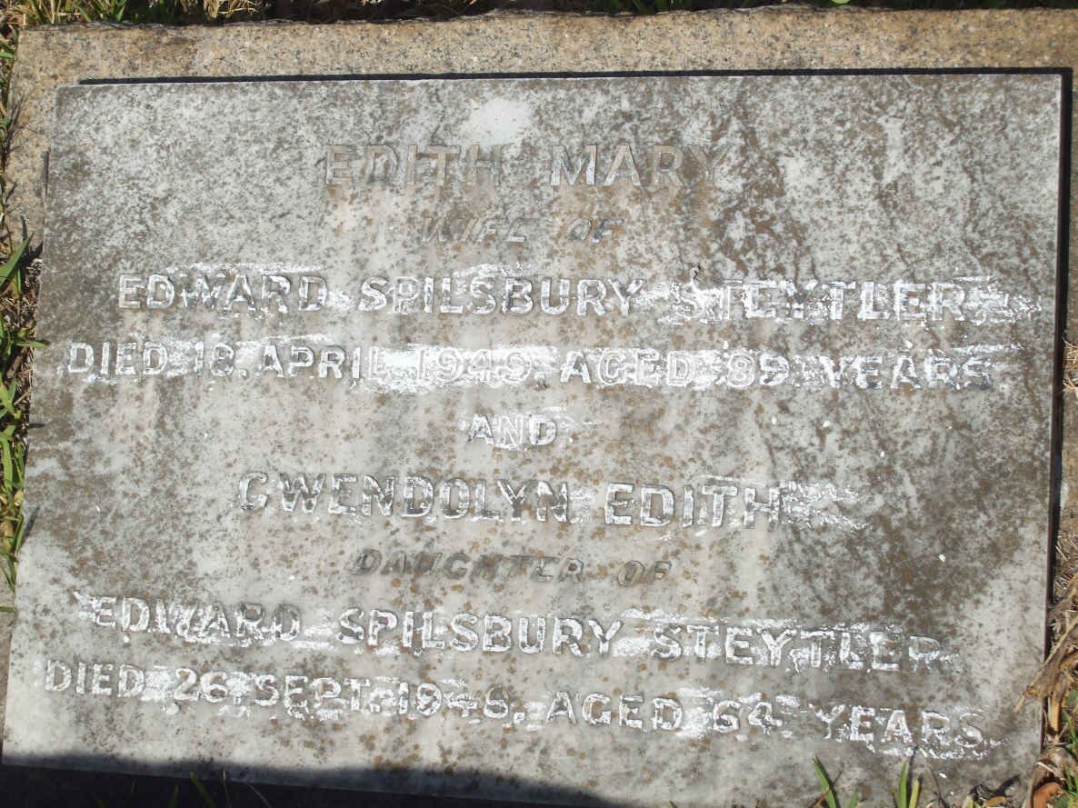 STEYTLER Edith Mary -1949 :: STEYTLER Gwendolyn Edith -1948