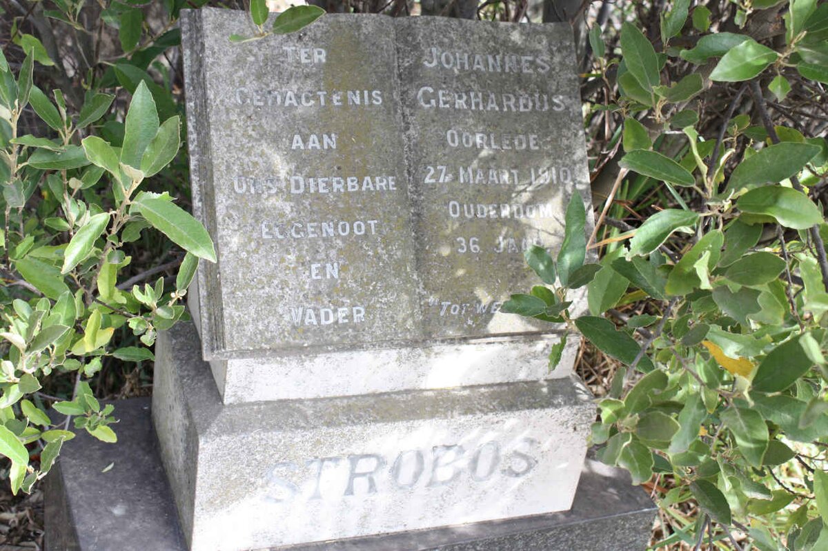 STROBOS Johannes Gerhardus -1910