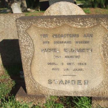 STANDER Rachel Elizabeth nee VAN NIEKERK -1943