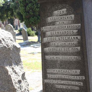 STEGMANN Bernardus Zibee 1854-1905 :: STEGMANN Margaretha Johanna -1934