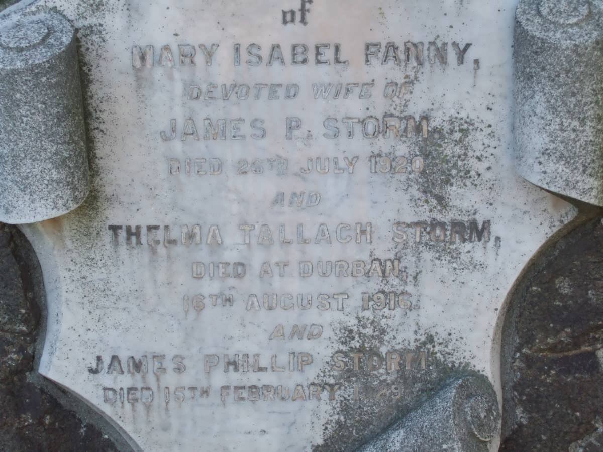 STORM James Philip -1929 &amp; Mary Isabel Fanny -1920 :: STORM Thelma Tallach -1916