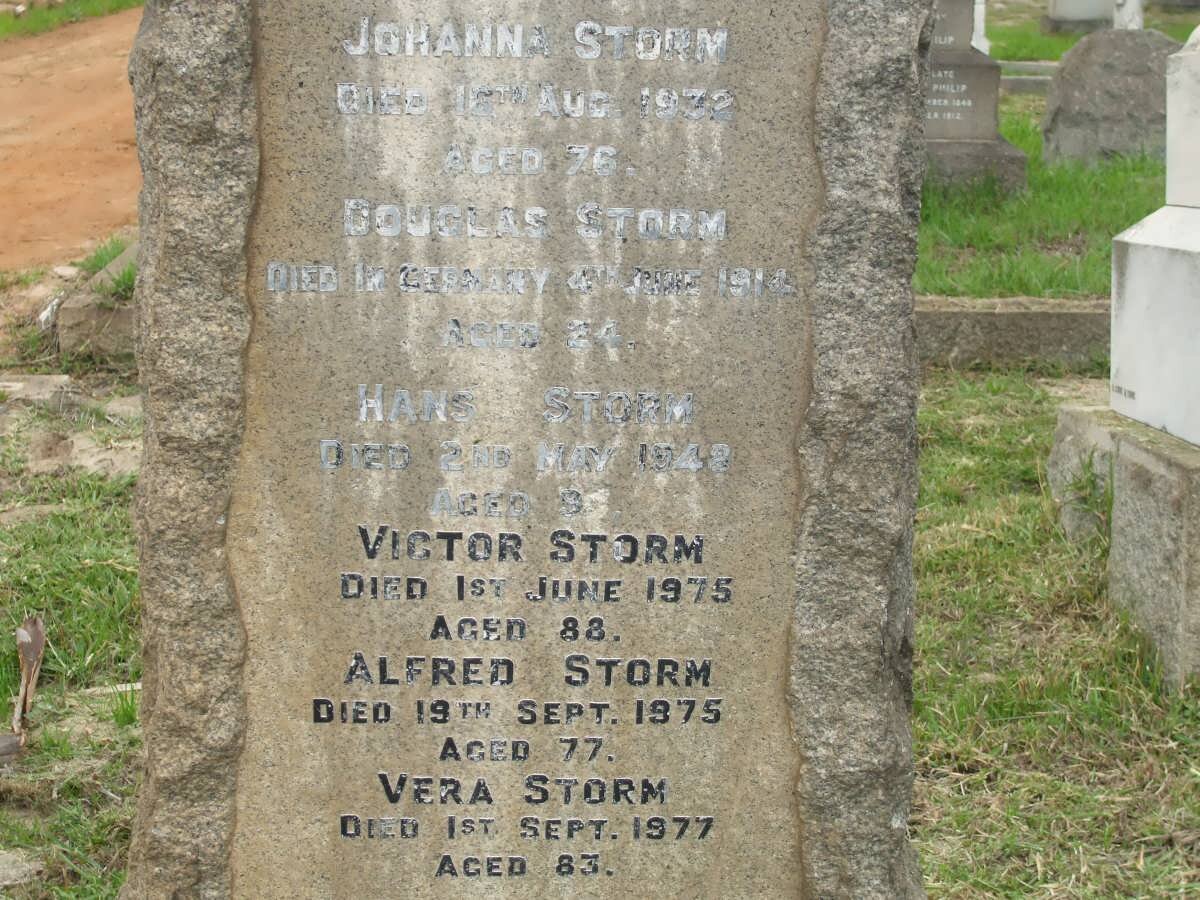 STORM Johanna -1972 :: STORM Douglas -1914 :: STORM Hans -1942