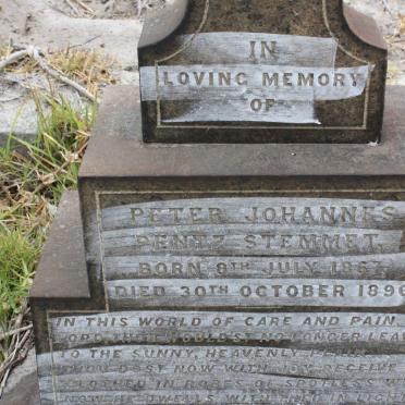 STEMMET Peter Johannes Pentz 1867-1896