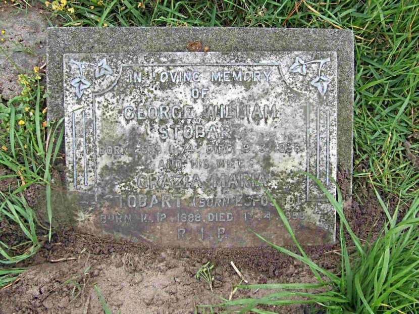 STOBART George William 1874-1956 &amp; Grazia Maria ESPOSTO 1888-1959