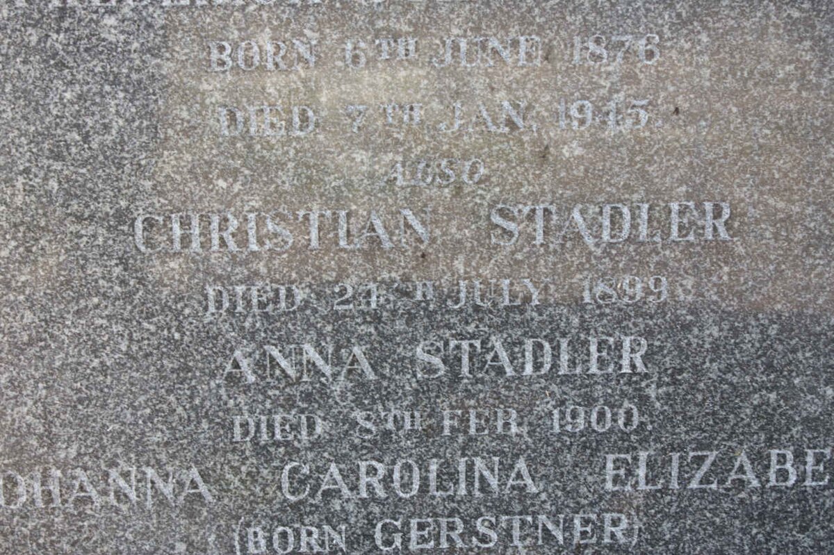 STADLER Christian -1899 :: STADLER Anna -1900 