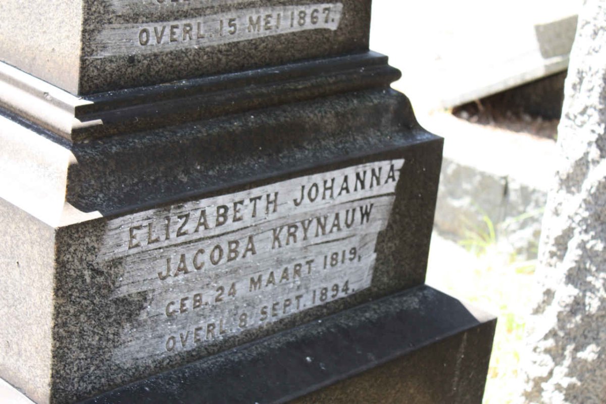 KRYNAUW Elizabeth Johanna Jacoba 1819-1894
