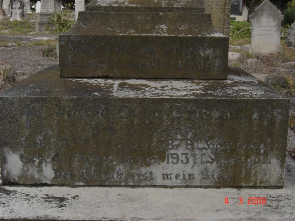 SASS Marie Olga Frieda 1878-1931