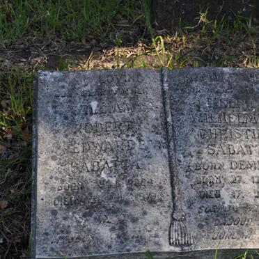 SABATTA Robert Edward &amp; Wilhelmina Christina DEMPERS 1884-1948