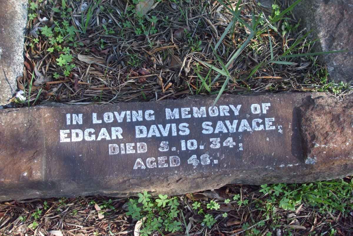 SAVAGE Edgar Davis -1934