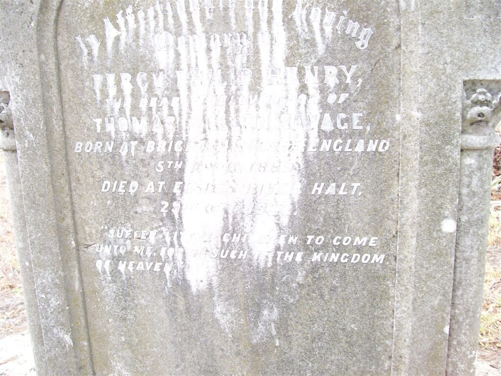 SAVAGE Percy Philip Henry 188?-19??