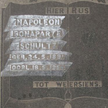 SCHULTZ Napoleon Bonaparte 1891-1954