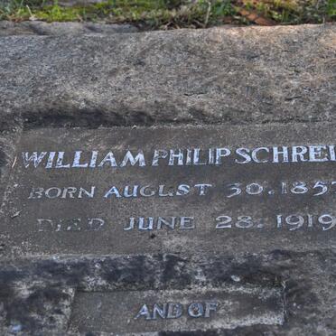 SCHREINER William Philip 1857-1919