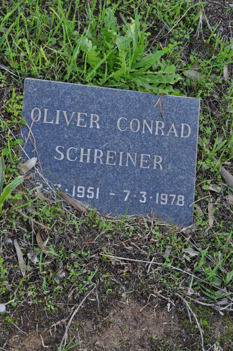 SCHREINER Oliver Conrad 1951-1978