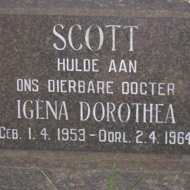 SCOTT Igena Dorothea 1953-1964