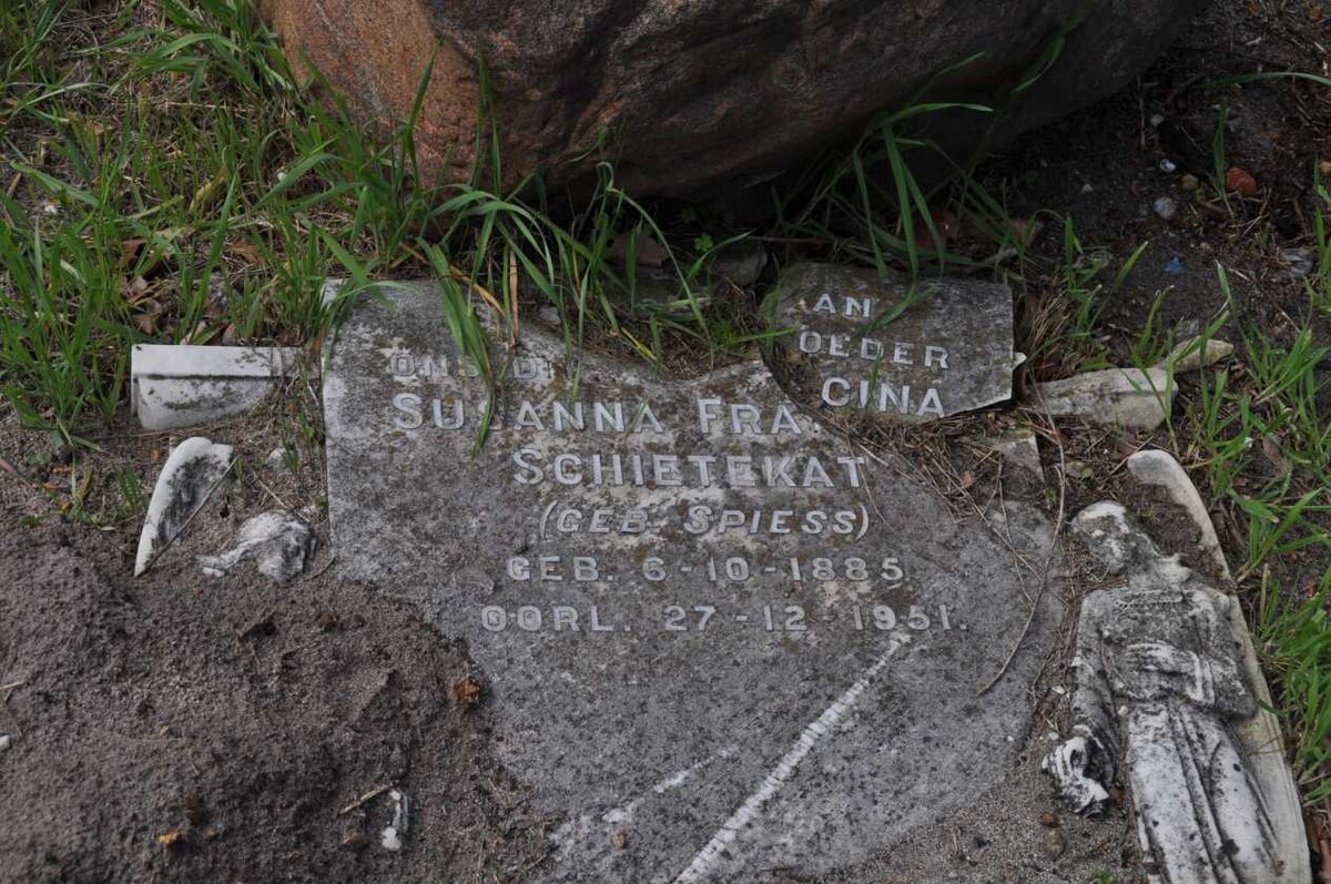 SCHIETEKAT Susanna Francina nee SPIESS 1885-1951