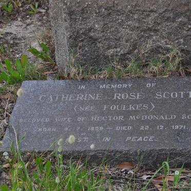 SCOTT Catherine Rose nee FOULKES 1899-1971