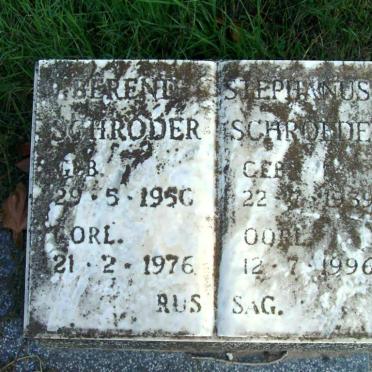 SCHRÖDER Berend 1950-1976 :: SCHROEDER Stephanus J. 1939-1996